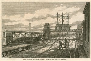 ロンドンのチャリングクロス駅：橋の北端にある信号所 作： English School