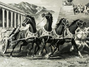 古代ローマの戦車レース 作： English School