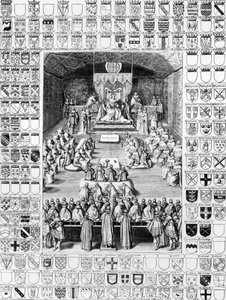 貴族院のチャールズ1世（1600〜49年） 作： English School