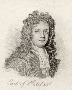 1825年に出版された「クラブの歴史辞典」のハリファックス初代シャルルモンタギュー 作： English School