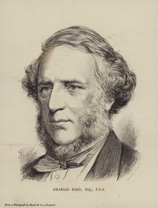 チャールズ・リード、イギリスの政治家、国会議員、古物商協会のフェロー 作： English School