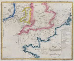 イギリス海峡のチャート 作： English School
