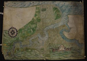 ロチェスターからノアまでのメドウェイ川の流れ図 作： English School