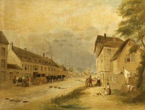チェルトナムハイストリート、1740 作： English School