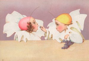 ブドウを食べる子供たち 作： English School