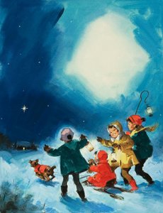 雪の中の子供たち 作： English School