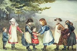 子供向けゲーム、1880年頃（紙にトイレ） 作： English School