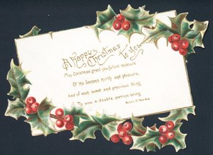 クリスマスライム、クリスマスカード 作： English School