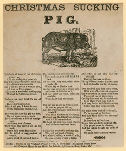 豚を吸うクリスマス、詩1863年 作： English School