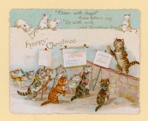 猫とマウスのクリスマスカード 作： English School