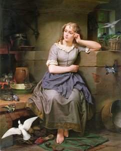 シンデレラと鳥、1868 作： English School
