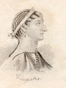 1825年に発行された「クラブの歴史辞典」からのクレオパトラ 作： English School