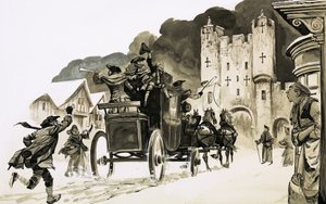 都市に入るコーチ 作： English School