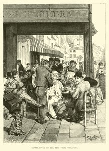 Riva Degli Schiavoniのコーヒーハウス 作： English School