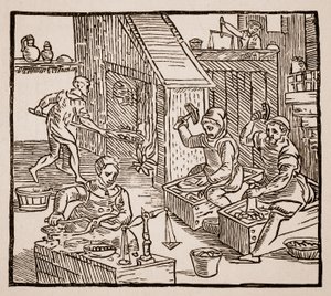 Coiners at Work、1577（セピア写真）