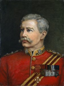 ヒューショー大佐VC CB大英アイルランド連隊、1885年 作： English School