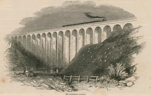 南東鉄道の完成：フォークストーン高架橋 作： English School