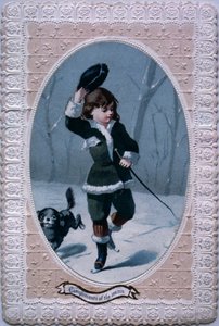 季節の名誉、ビクトリア朝のクリスマスカード 作： English School
