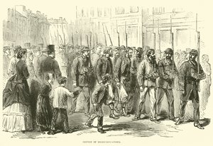 脱走兵団、パリ、1870年10月 作： English School