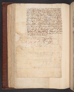 ノーサンプトン伯爵夫人エリザベス・コンプトンが夫に宛てた手紙の写し、ハーレーMS 7003, f.158v（紙にペンとインク）。 作： English School