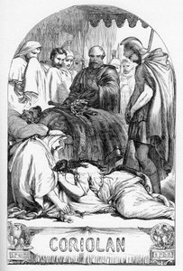 Coriolan (Coriolanus) - "Completes de William Shakespeare" 1866年の挿絵 - この版の挿絵と全体の形は、ロンドンで出版されたCassell