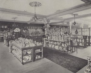 ハロッズのChina Showrooms内のコーナー（リトグラフ版 作： English School