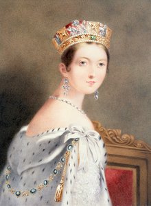 ヴィクトリア女王の戴冠式の肖像 作： English School