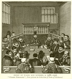 区および地域の裁判所、c。 1588--1598 作： English School