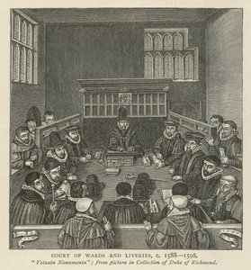 ウォードアンドリバリー裁判所、1588〜1589年頃 作： English School