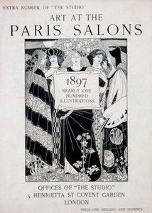パリサロンでのアートカバー、スタジオスタジオの増刊、1897年（平版と活版） 作： English School