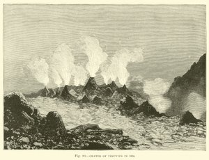 1834年のベスビオ火山のクレーター