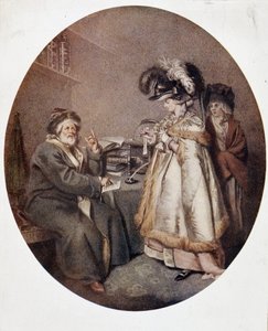 信心深い女性と占星術師, イギリスの画像, n.d. 18世紀 作： English School