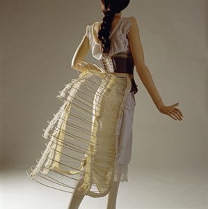 クリノレット、1880（リネン＆ワイヤー） 作： English School
