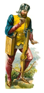 エドワード4世の時代のクロスボウ男、1461-1483 作： English School