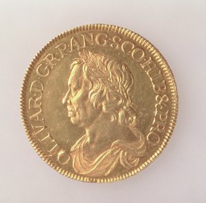 クラウンオブオリバークロムウェル（1599〜1658年）、ロンドンミント、1658年（表側）（ゴールド）（裏返しについては168064を参照）