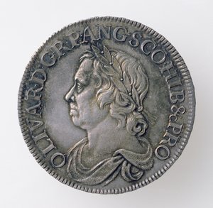 クラウンオブオリバークロムウェル（1599〜1658年）、ロンドンミント、1658年（表側）（シルバー）（裏返しについては168062を参照）