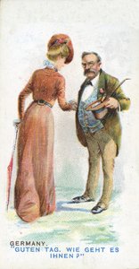 ドイツの慣習的な挨拶、1907 作： English School