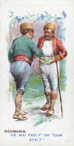 ルーマニアの慣習的な挨拶、1907 作： English School