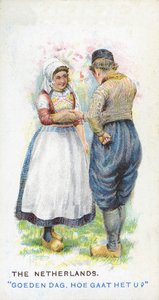 オランダの慣習的な挨拶、1907 作： English School