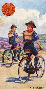 サイクリストスカウトバッジ、1923年 作： English School