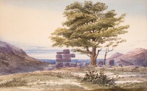 モレアのクヴェラ近郊にあるサイクロペアの遺跡 作： English School