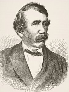 ウィリアム・ヒックマン・スミス・オーブリー（1858-1916）による「イギリスの国民および国内史」のデビッド・リヴィングストンがロンドンで出版した、1890年頃 作： English School