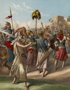 ペリシテ人を虐殺して戻ってきたダビデ（クロモリト