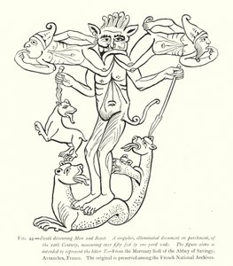 人と獣を喰らう死（エングレービング