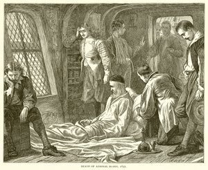 ブレイク提督の死、1657 作： English School