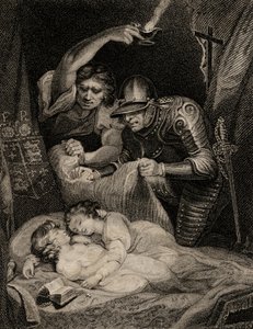 エドワード5世（1470-83）とその兄弟リチャード（1472-83）の公爵の死 作： English School