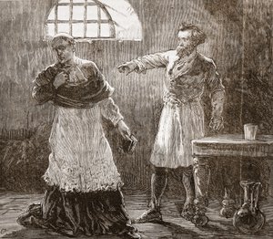 デニスモーの司教を責める、ジェームズエイトケンワイリー（1808-1890）によるプロテスタンティズムの歴史のイラスト、パブ。 1878 作： English School