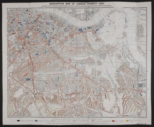チャールズ・ブースによるロンドンの貧困の説明図 作： English School