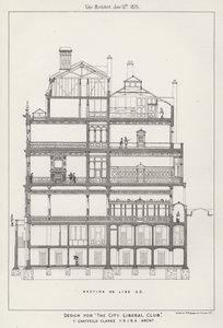 The City Liberal Club "のデザイン（刻印 作： English School