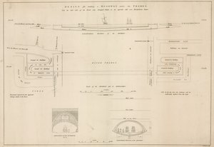 テムズ川の下の道路の設計 作： English School